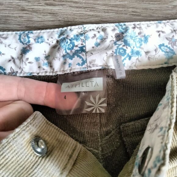 Athleta Low Rise Corduroy Pants Bootcut Size 4 - Picture 4 of 9